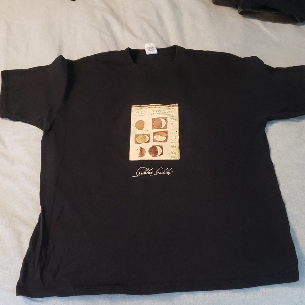 Black Galileo Moon Tee Shirt